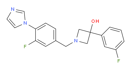 1-[[3-Fluoro-4-(1H-imidazol-1-yl)phenyl]methyl]-3-(3-fluorophenyl)-3-azetidinol (ACI)