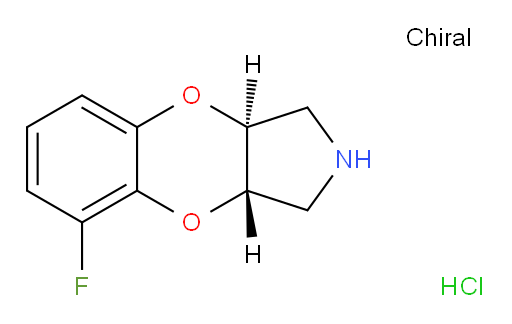 1H-[1,4]Benzodioxino[2,3-c]pyrrole, 5-fluoro-2,3,3a,9a-tetrahydro-, hydrochloride (1:1), (3aS,9aS)- (ACI)