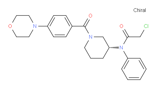 2-Chloro-N-[(3R)-1-[4-(4-morpholinyl)benzoyl]-3-piperidinyl]-N-phenylacetamide (ACI)