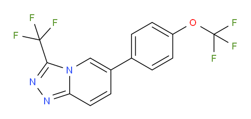 6-[4-(Trifluoromethoxy)phenyl]-3-(trifluoromethyl)-1,2,4-triazolo[4,3-a]pyridine (ACI)