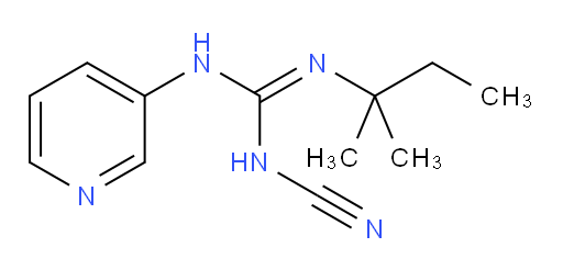 N-Cyano-N′-(1,1-dimethylpropyl)-N′′-3-pyridinylguanidine (ACI)
