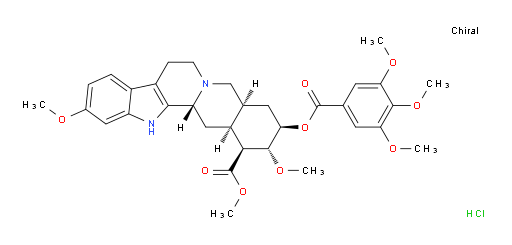 Yohimban-16-carboxylic acid, 11,17-dimethoxy-18-[(3,4,5-trimethoxybenzoyl)oxy]-, methyl ester, monohydrochloride, (3β,16β,17α,18β,20α)- (9CI)