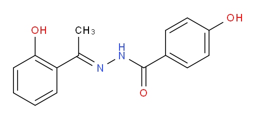 4-Hydroxybenzoic acid (2E)-2-[1-(2-hydroxyphenyl)ethylidene]hydrazide (ACI)