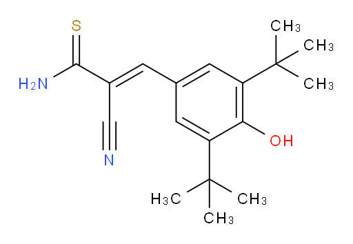(2E)-3-[3,5-Bis(1,1-dimethylethyl)-4-hydroxyphenyl]-2-cyano-2-propenethioamide (ACI)