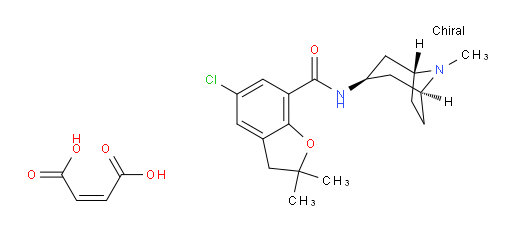 7-Benzofurancarboxamide, 5-chloro-2,3-dihydro-2,2-dimethyl-N-[(3-endo)-8-methyl-8-azabicyclo[3.2.1]oct-3-yl]-, (2Z)-2-butenedioate (1:1) (9CI, ACI)