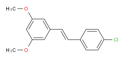 1-[(1E)-2-(4-Chlorophenyl)ethenyl]-3,5-dimethoxybenzene (ACI)