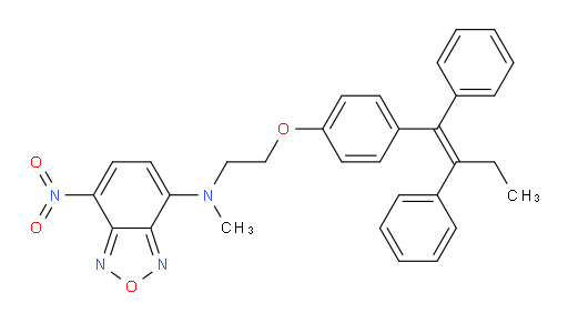 N-[2-[4-[(1Z)-1,2-Diphenyl-1-buten-1-yl]phenoxy]ethyl]-N-methyl-7-nitro-2,1,3-benzoxadiazol-4-amine (ACI)