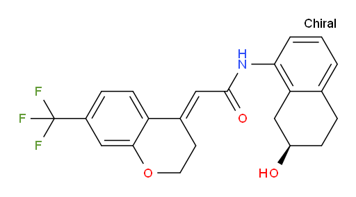 (2E)-2-[2,3-Dihydro-7-(trifluoromethyl)-4H-1-benzopyran-4-ylidene]-N-[(7R)-5,6,7,8-tetrahydro-7-hydroxy-1-naphthalenyl]acetamide (ACI)