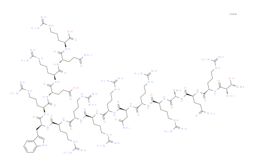 L-Threonyl-L-arginyl-L-glutaminyl-L-alanyl-L-arginyl-L-arginyl-L-asparaginyl-L-arginyl-L-arginyl-L-arginyl-L-arginyl-L-tryptophyl-L-arginyl-L-α-glutamyl-L-arginyl-L-glutaminyl-L-arginine (ACI)