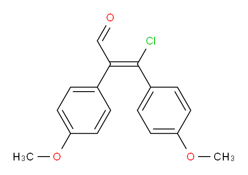 (αZ)-α-[Chloro(4-methoxyphenyl)methylene]-4-methoxybenzeneacetaldehyde (ACI)