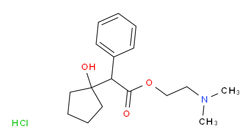2-(dimethylamino)ethyl 2-(1-hydroxycyclopentyl)-2-phenylacetate hydrochloride