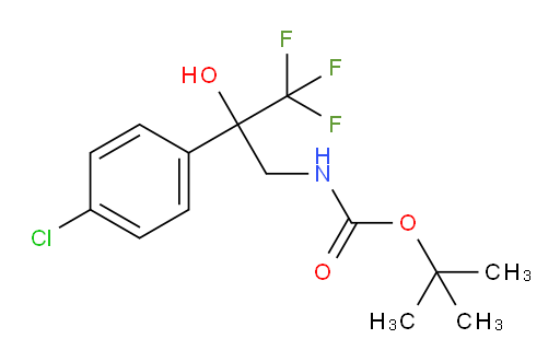 tert-butyl N-[2-(4-chlorophenyl)-3,3,3-trifluoro-2-hydroxypropyl]carbamate