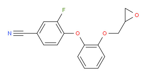 3-fluoro-4-{2-[(oxiran-2-yl)methoxy]phenoxy}benzonitrile