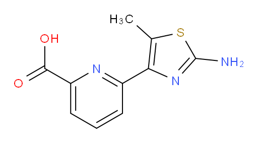 6-(2-amino-5-methyl-1,3-thiazol-4-yl)pyridine-2-carboxylic acid
