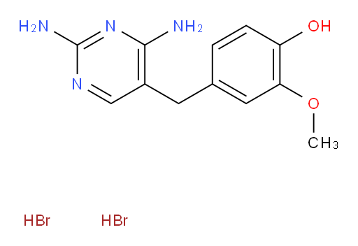 4-[(2,4-diaminopyrimidin-5-yl)methyl]-2-methoxyphenol dihydrobromide