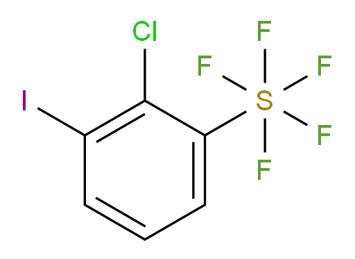 2-chloro-1-iodo-3-(pentafluoro-lambda6-sulfanyl)benzene