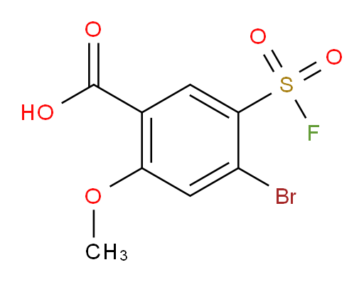 4-bromo-5-(fluorosulfonyl)-2-methoxybenzoic acid