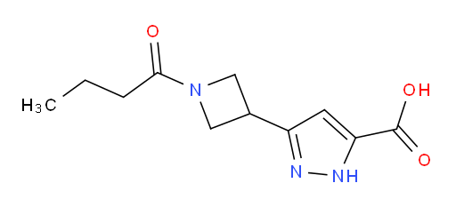 3-(1-butanoylazetidin-3-yl)-1H-pyrazole-5-carboxylic acid