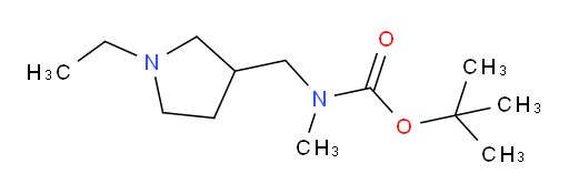 tert-butyl N-[(1-ethylpyrrolidin-3-yl)methyl]-N-methylcarbamate