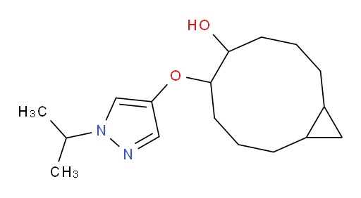6-{[1-(propan-2-yl)-1H-pyrazol-4-yl]oxy}bicyclo[8.1.0]undecan-5-ol