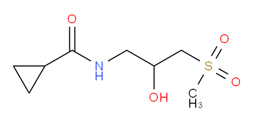 N-(2-hydroxy-3-methanesulfonylpropyl)cyclopropanecarboxamide