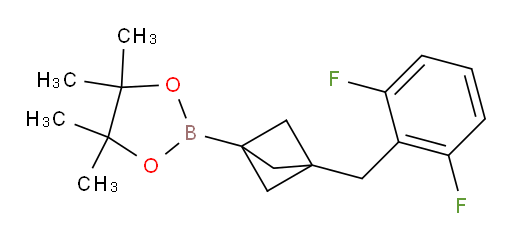 2-{3-[(2,6-difluorophenyl)methyl]bicyclo[1.1.1]pentan-1-yl}-4,4,5,5-tetramethyl-1,3,2-dioxaborolane
