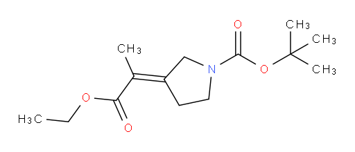 tert-butyl (3E)-3-(1-ethoxy-1-oxopropan-2-ylidene)pyrrolidine-1-carboxylate