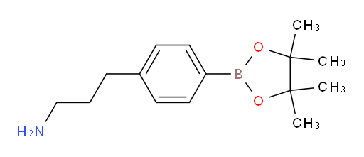 3-[4-(4,4,5,5-tetramethyl-1,3,2-dioxaborolan-2-yl)phenyl]propan-1-amine