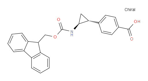 4-[(1R,2S)-2-({[(9H-fluoren-9-yl)methoxy]carbonyl}amino)cyclopropyl]benzoic acid