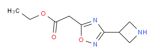 ethyl 2-[3-(azetidin-3-yl)-1,2,4-oxadiazol-5-yl]acetate