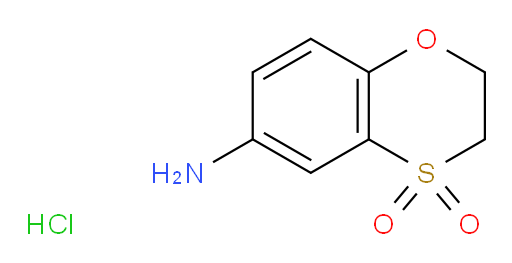 6-amino-2,3-dihydro-1,4lambda6-benzoxathiine-4,4-dione hydrochloride