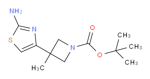 tert-butyl 3-(2-amino-1,3-thiazol-4-yl)-3-methylazetidine-1-carboxylate