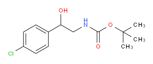 tert-butyl N-[2-(4-chlorophenyl)-2-hydroxyethyl]carbamate