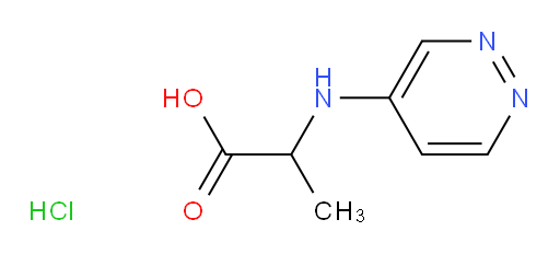 2-[(pyridazin-4-yl)amino]propanoic acid hydrochloride