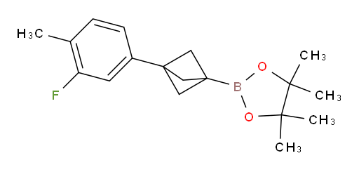 2-[3-(3-fluoro-4-methylphenyl)bicyclo[1.1.1]pentan-1-yl]-4,4,5,5-tetramethyl-1,3,2-dioxaborolane