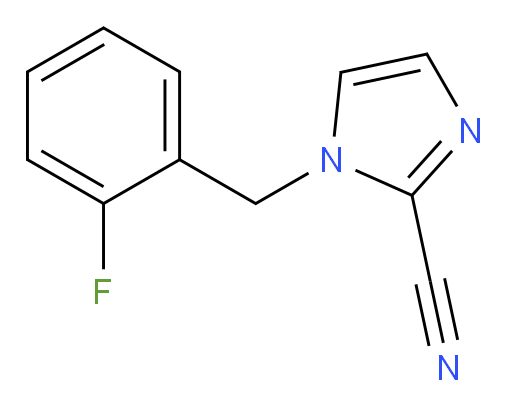 1-[(2-fluorophenyl)methyl]-1H-imidazole-2-carbonitrile