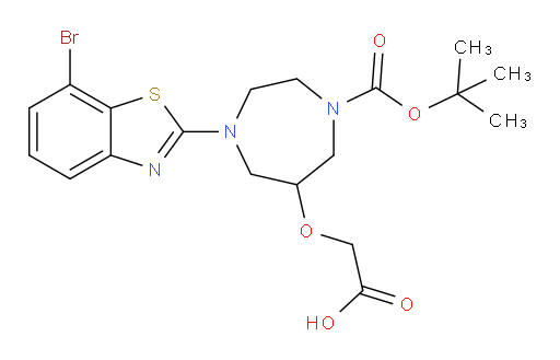 2-{[1-(7-bromo-1,3-benzothiazol-2-yl)-4-[(tert-butoxy)carbonyl]-1,4-diazepan-6-yl]oxy}acetic acid