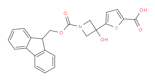 5-(1-{[(9H-fluoren-9-yl)methoxy]carbonyl}-3-hydroxyazetidin-3-yl)thiophene-2-carboxylic acid