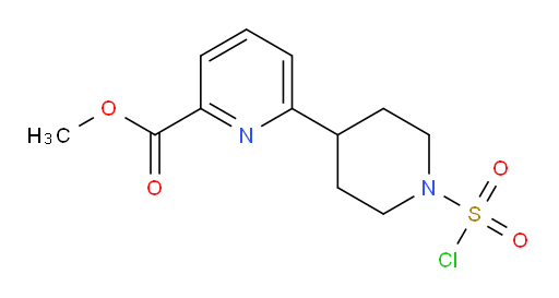 methyl 6-[1-(chlorosulfonyl)piperidin-4-yl]pyridine-2-carboxylate