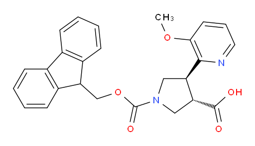 rac-(3R,4R)-1-{[(9H-fluoren-9-yl)methoxy]carbonyl}-4-(3-methoxypyridin-2-yl)pyrrolidine-3-carboxylic acid