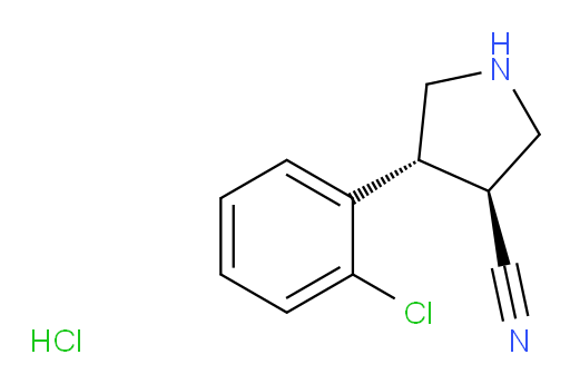rac-(3R,4S)-4-(2-chlorophenyl)pyrrolidine-3-carbonitrile hydrochloride