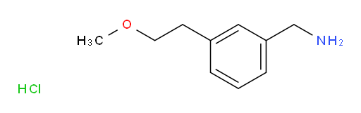 1-[3-(2-methoxyethyl)phenyl]methanamine hydrochloride