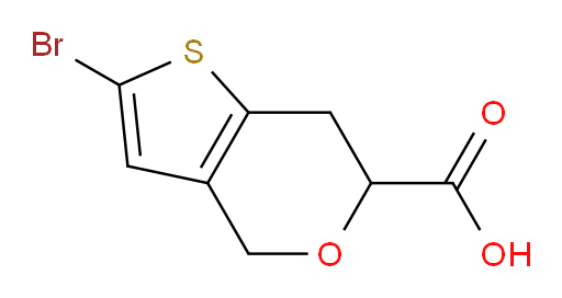 2-bromo-4H,6H,7H-thieno[3,2-c]pyran-6-carboxylic acid