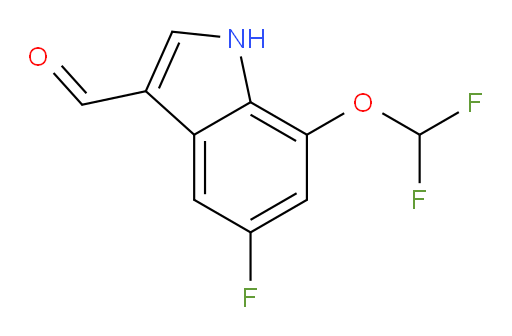 7-(difluoromethoxy)-5-fluoro-1H-indole-3-carbaldehyde