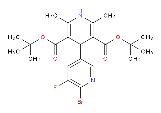 3',5'-di-tert-butyl 6-bromo-5-fluoro-2',6'-dimethyl-1',4'-dihydro-[3,4'-bipyridine]-3',5'-dicarboxylate