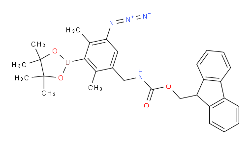(9H-fluoren-9-yl)methyl N-{[5-azido-2,4-dimethyl-3-(4,4,5,5-tetramethyl-1,3,2-dioxaborolan-2-yl)phenyl]methyl}carbamate