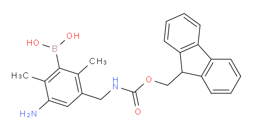 {3-amino-5-[({[(9H-fluoren-9-yl)methoxy]carbonyl}amino)methyl]-2,6-dimethylphenyl}boronic acid