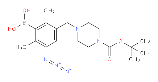 [3-azido-5-({4-[(tert-butoxy)carbonyl]piperazin-1-yl}methyl)-2,6-dimethylphenyl]boronic acid