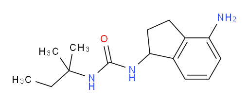 1-(4-amino-2,3-dihydro-1H-inden-1-yl)-3-(2-methylbutan-2-yl)urea