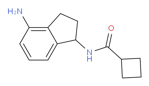 N-(4-amino-2,3-dihydro-1H-inden-1-yl)cyclobutanecarboxamide